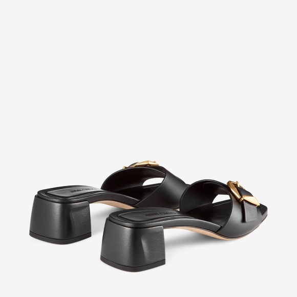 JIMMY CHOO
HAWKE 40 BUCKLE LEATHER MULES - Picture 6 of 6